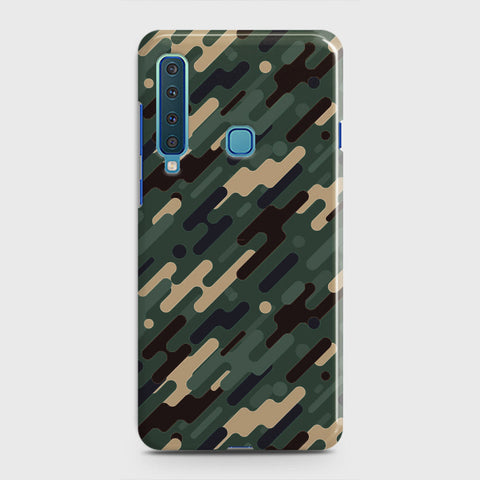 Samsung Galaxy A9 2018 Cover - Camo Series 3 - Light Green Design - Matte Finish - Snap On Hard Case with LifeTime Colors Guarantee