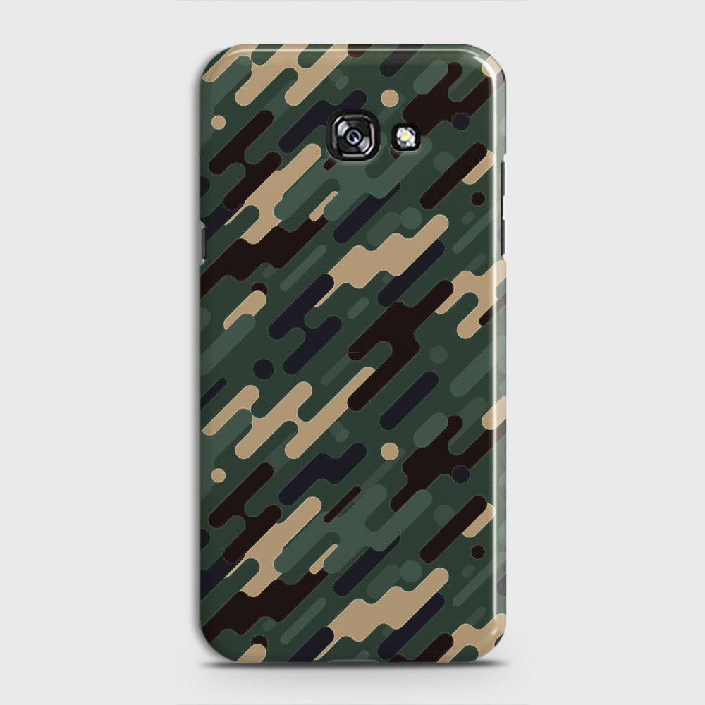 Samsung Galaxy A3 2017 Cover - Camo Series 3 - Light Green Design - Matte Finish - Snap On Hard Case with LifeTime Colors Guarantee