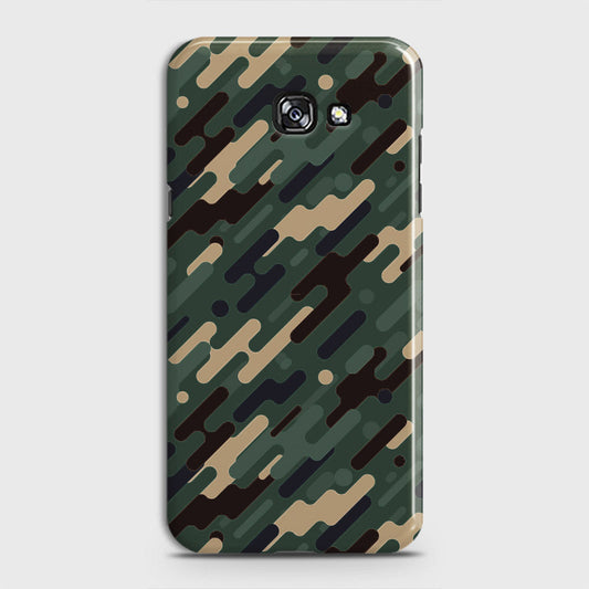 Samsung Galaxy A5 2017 Cover - Camo Series 3 - Light Green Design - Matte Finish - Snap On Hard Case with LifeTime Colors Guarantee