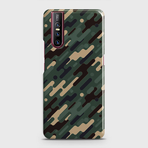 Vivo V15 Pro Cover - Camo Series 3 - Light Green Design - Matte Finish - Snap On Hard Case with LifeTime Colors Guarantee