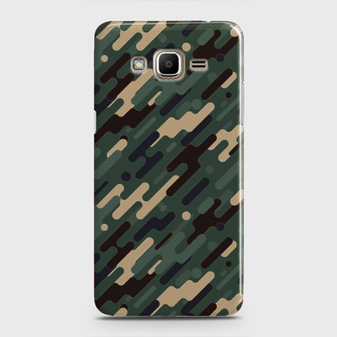 Samsung Galaxy Grand Prime Cover - Camo Series 3 - Light Green Design - Matte Finish - Snap On Hard Case with LifeTime Colors Guarantee