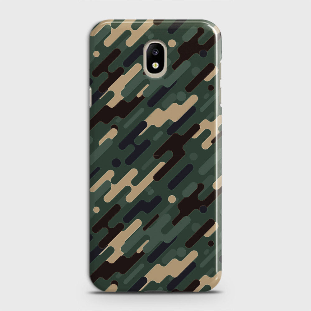 Samsung Galaxy J3 2018 Cover - Camo Series 3 - Light Green Design - Matte Finish - Snap On Hard Case with LifeTime Colors Guarantee