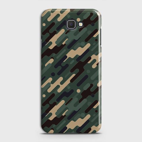 Samsung Galaxy J5 Prime Cover - Camo Series 3 - Light Green Design - Matte Finish - Snap On Hard Case with LifeTime Colors Guarantee