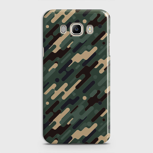 Samsung Galaxy J5 2016 / J510 Cover - Camo Series 3 - Light Green Design - Matte Finish - Snap On Hard Case with LifeTime Colors Guarantee