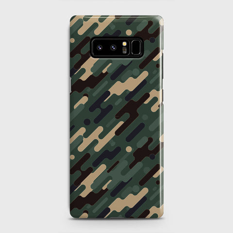 Samsung Galaxy Note 8 Cover - Camo Series 3 - Light Green Design - Matte Finish - Snap On Hard Case with LifeTime Colors Guarantee