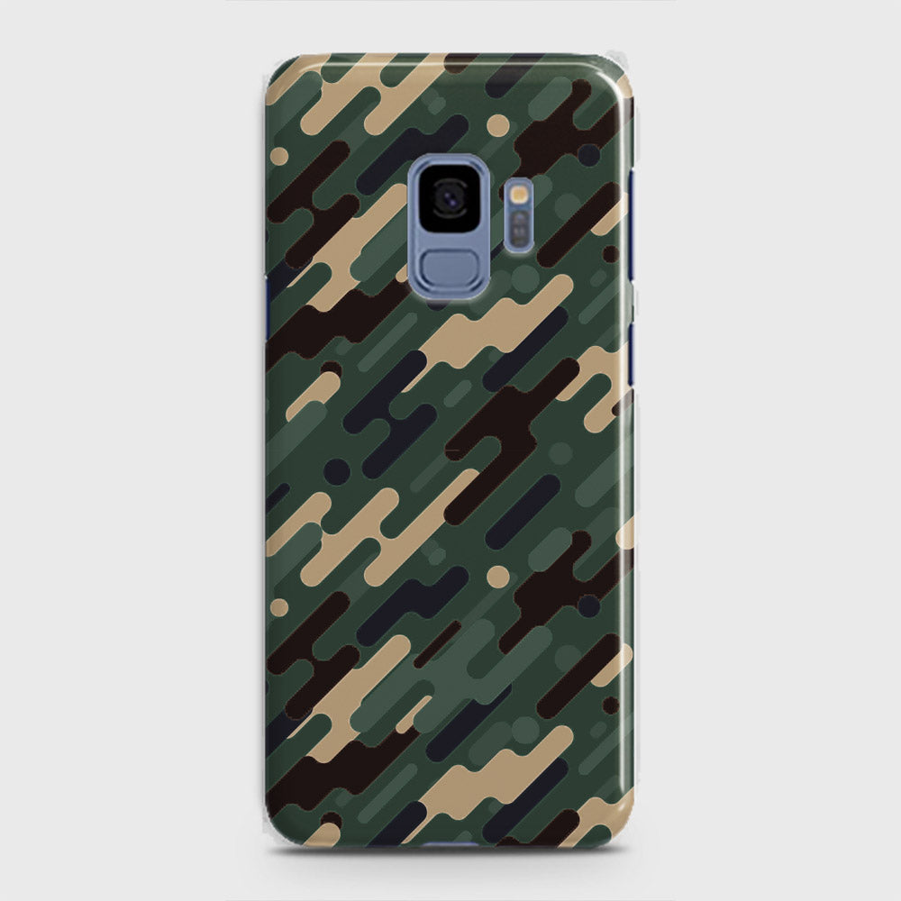 Samsung Galaxy S9 Cover - Camo Series 3 - Light Green Design - Matte Finish - Snap On Hard Case with LifeTime Colors Guarantee