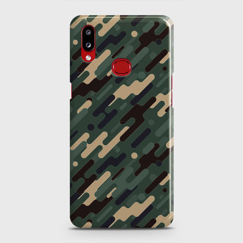 Samsung Galaxy A10s Cover - Camo Series 3 - Light Green Design - Matte Finish - Snap On Hard Case with LifeTime Colors Guarantee