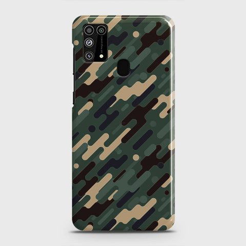 Samsung Galaxy M31 Cover - Camo Series 3 - Light Green Design - Matte Finish - Snap On Hard Case with LifeTime Colors Guarantee