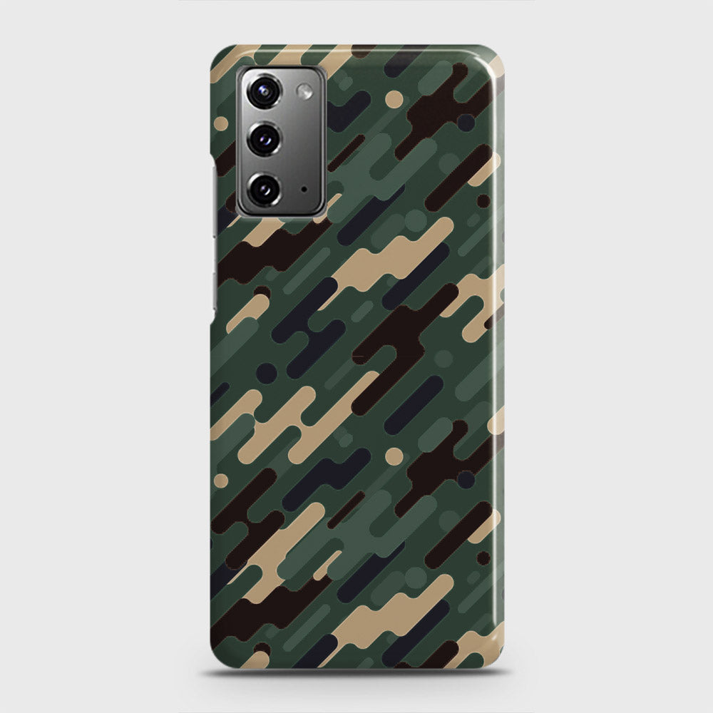 Samsung Galaxy Note 20 Cover - Camo Series 3 - Light Green Design - Matte Finish - Snap On Hard Case with LifeTime Colors Guarantee