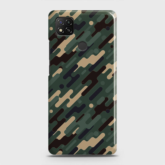 Xiaomi Redmi 9C Cover - Camo Series 3 - Light Green Design - Matte Finish - Snap On Hard Case with LifeTime Colors Guarantee