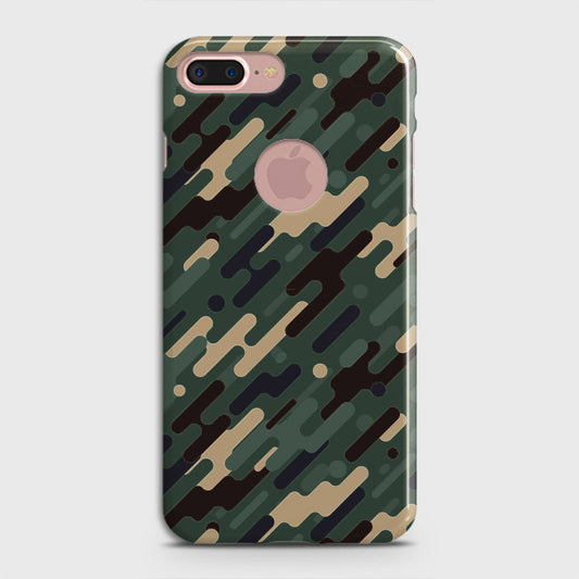 iPhone 8 / 7 Logo Cover - Camo Series 3 - Light Green Design - Matte Finish - Snap On Hard Case with LifeTime Colors Guarantee