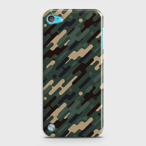iPod Touch 5 Cover - Camo Series 3 - Light Green Design - Matte Finish - Snap On Hard Case with LifeTime Colors Guarantee