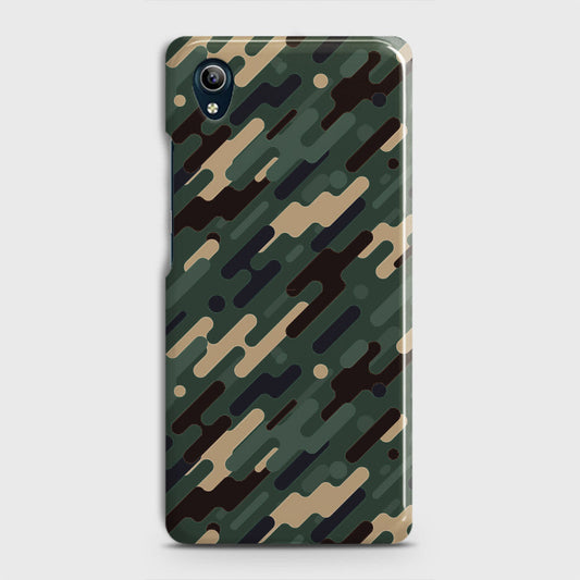 Vivo Y91i Cover - Camo Series 3 - Light Green Design - Matte Finish - Snap On Hard Case with LifeTime Colors Guarantee