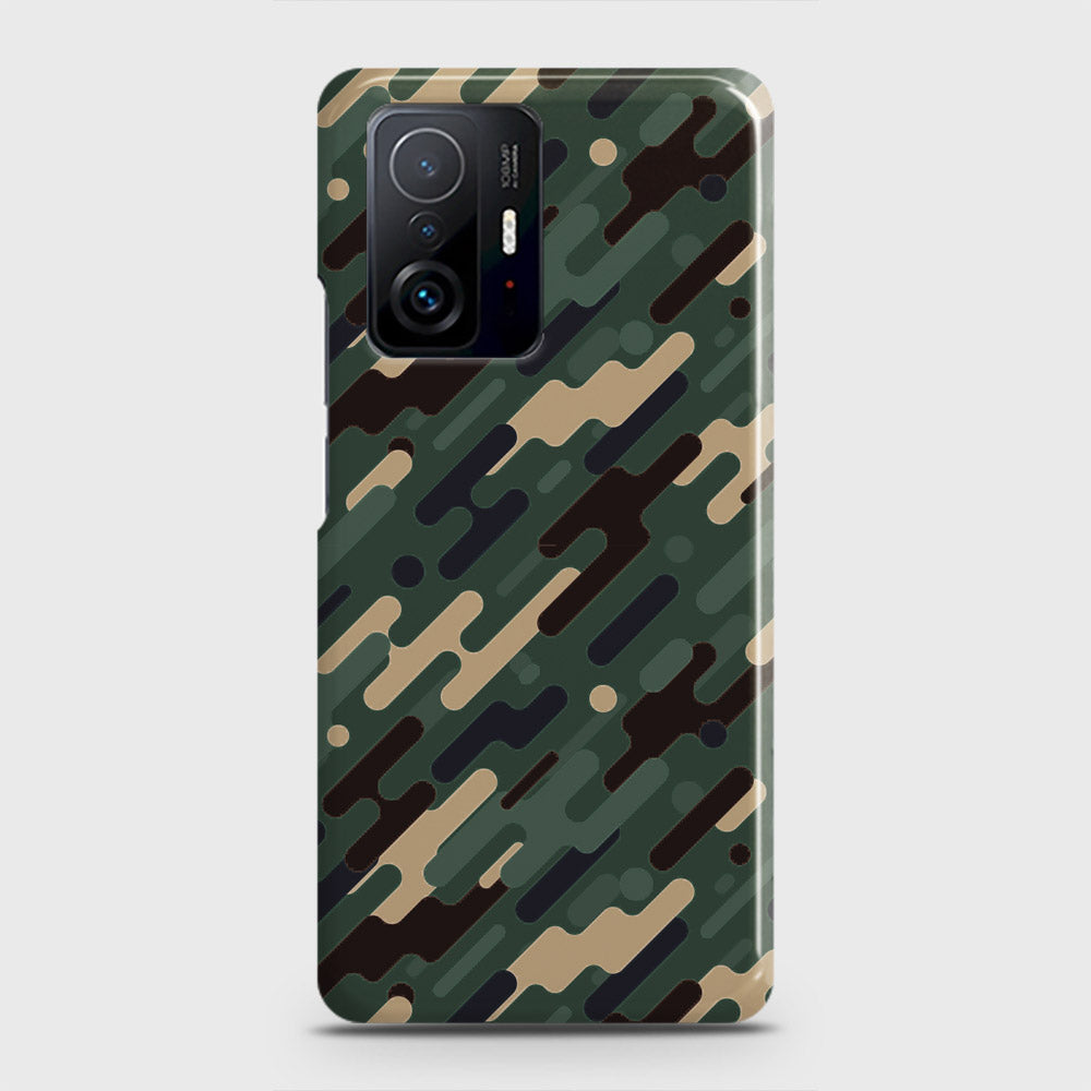 Xiaomi 11T Cover - Camo Series 3 - Light Green Design - Matte Finish - Snap On Hard Case with LifeTime Colors Guarantee