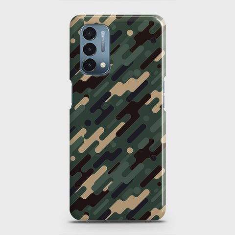 OnePlus Nord N200 5G Cover - Camo Series 3 - Light Green Design - Matte Finish - Snap On Hard Case with LifeTime Colors Guarantee