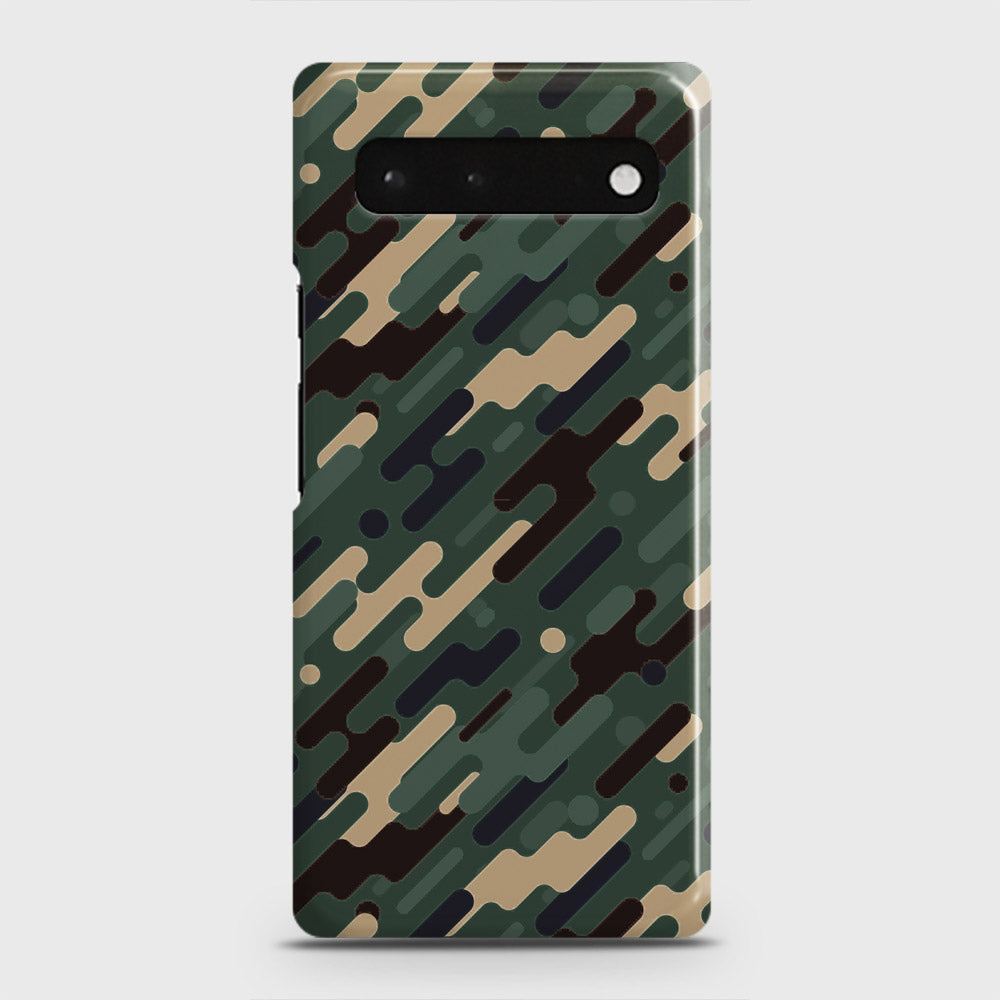 Google Pixel 6 Cover - Camo Series 3 - Light Green Design - Matte Finish - Snap On Hard Case with LifeTime Colors Guarantee