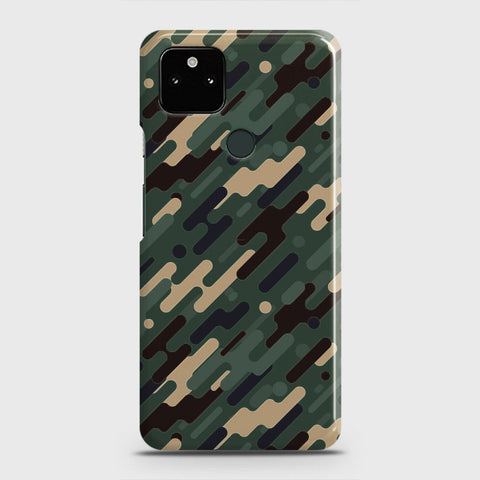 Google Pixel 5a 5G Cover - Camo Series 3 - Light Green Design - Matte Finish - Snap On Hard Case with LifeTime Colors Guarantee