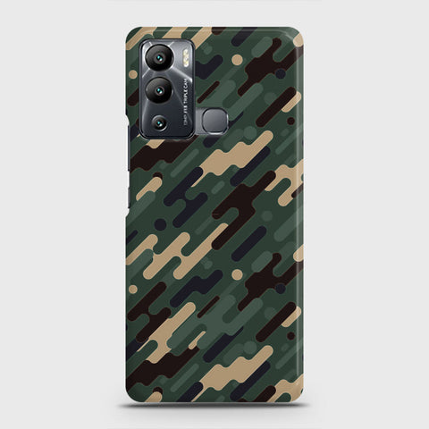 Infinix Hot 12i Cover - Camo Series 3 - Light Green Design - Matte Finish - Snap On Hard Case with LifeTime Colors Guarantee