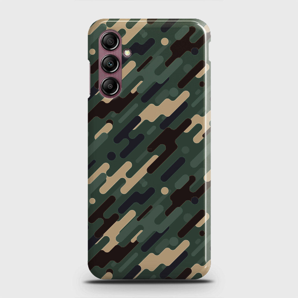 Samsung Galaxy A14 4G Cover - Camo Series 3 - Light Green Design - Matte Finish - Snap On Hard Case with LifeTime Colors Guarantee