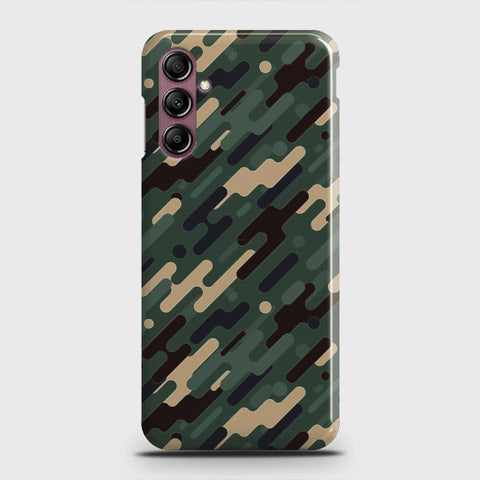 Samsung Galaxy A14 4G Cover - Camo Series 3 - Light Green Design - Matte Finish - Snap On Hard Case with LifeTime Colors Guarantee