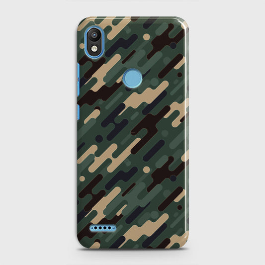 Infinix Smart 2 / X5515 Cover - Camo Series 3 - Light Green Design - Matte Finish - Snap On Hard Case with LifeTime Colors Guarantee