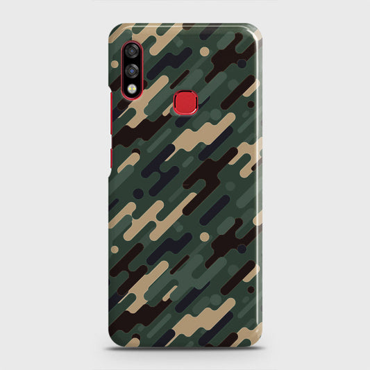 Infinix Hot 7 Pro Cover - Camo Series 3 - Light Green Design - Matte Finish - Snap On Hard Case with LifeTime Colors Guarantee