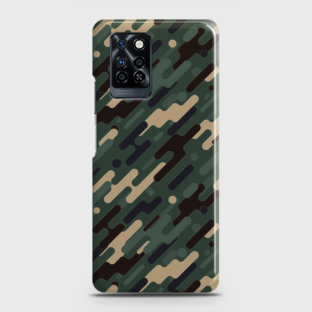Infinix Note 10 Pro Cover - Camo Series 3 - Light Green Design - Matte Finish - Snap On Hard Case with LifeTime Colors Guarantee