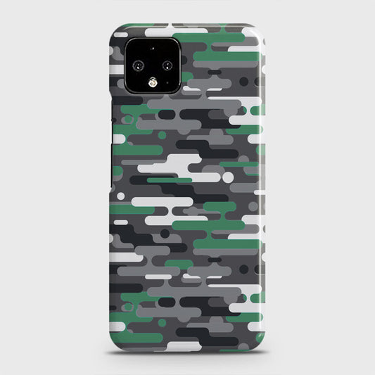 Google Pixel 4 XL Cover - Camo Series 2 - Green & Grey Design - Matte Finish - Snap On Hard Case with LifeTime Colors Guarantee