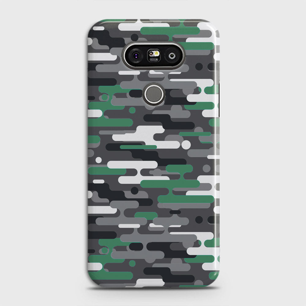 LG G5 Cover - Camo Series 2 - Green & Grey Design - Matte Finish - Snap On Hard Case with LifeTime Colors Guarantee