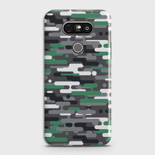 LG G5 Cover - Camo Series 2 - Green & Grey Design - Matte Finish - Snap On Hard Case with LifeTime Colors Guarantee