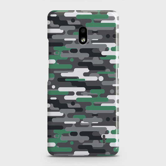 Nokia 2.2 Cover - Camo Series 2 - Green & Grey Design - Matte Finish - Snap On Hard Case with LifeTime Colors Guarantee