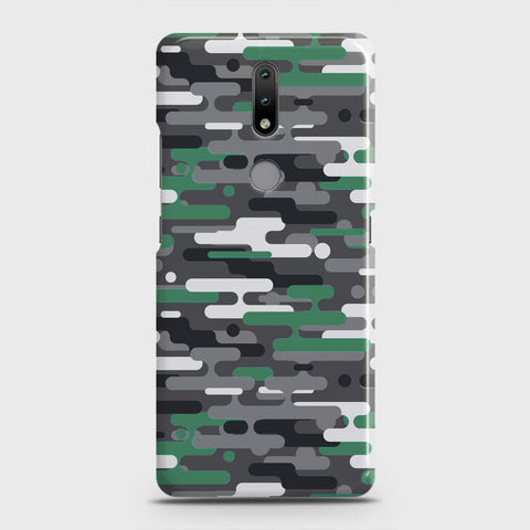 Nokia 2.4 Cover - Camo Series 2 - Green & Grey Design - Matte Finish - Snap On Hard Case with LifeTime Colors Guarantee