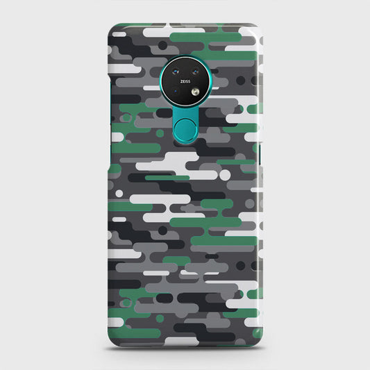 Nokia 6.2 Cover - Camo Series 2 - Green & Grey Design - Matte Finish - Snap On Hard Case with LifeTime Colors Guarantee