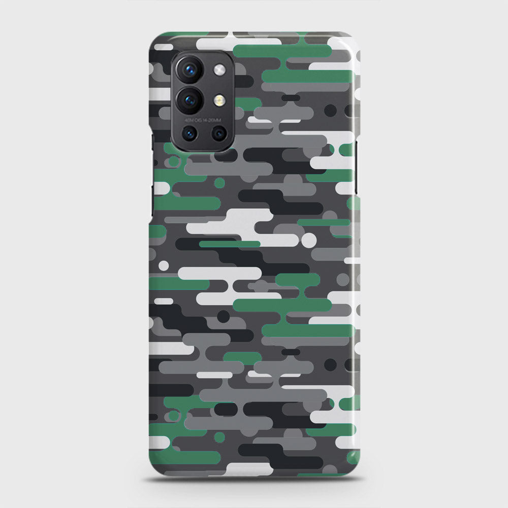 OnePlus 9R  Cover - Camo Series 2 - Green & Grey Design - Matte Finish - Snap On Hard Case with LifeTime Colors Guarantee