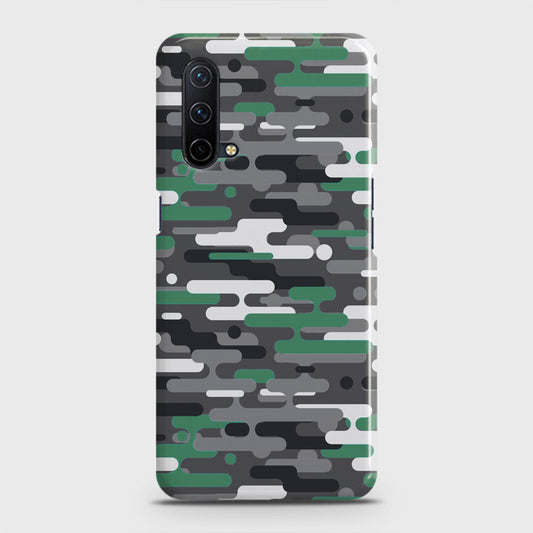 OnePlus Nord CE 5G  Cover - Camo Series 2 - Green & Grey Design - Matte Finish - Snap On Hard Case with LifeTime Colors Guarantee