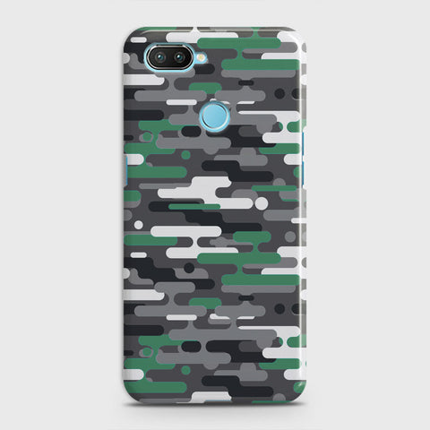 Oppo A5 with Sensor Cut Cover - Camo Series 2 - Green & Grey Design - Matte Finish - Snap On Hard Case with LifeTime Colors Guarantee
