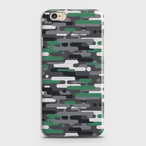 Oppo A57 Cover - Camo Series 2 - Green & Grey Design - Matte Finish - Snap On Hard Case with LifeTime Colors Guarantee