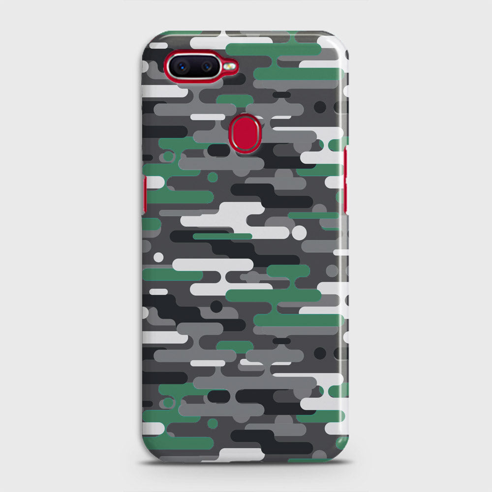 Realme 2 Pro Cover - Camo Series 2 - Green & Grey Design - Matte Finish - Snap On Hard Case with LifeTime Colors Guarantee