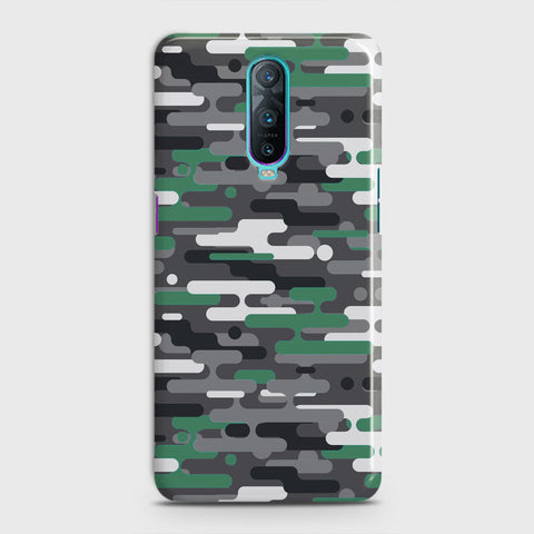 Oppo R17 Pro Cover - Camo Series 2 - Green & Grey Design - Matte Finish - Snap On Hard Case with LifeTime Colors Guarantee