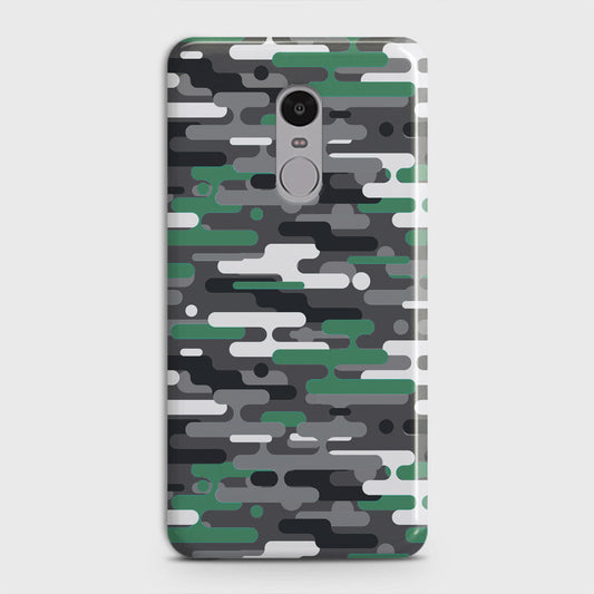 Xiaomi Redmi Note 4 / 4X Cover - Camo Series 2 - Green & Grey Design - Matte Finish - Snap On Hard Case with LifeTime Colors Guarantee