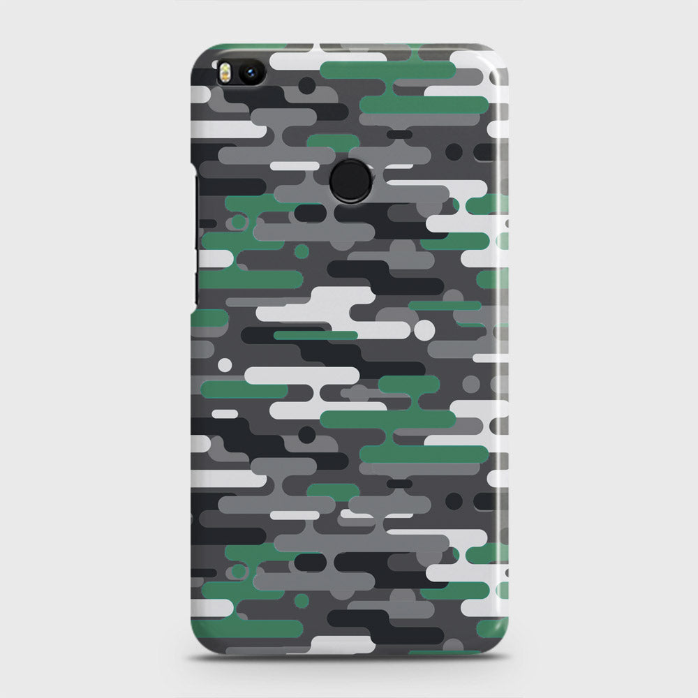 Xiaomi Mi Max 2 Cover - Camo Series 2 - Green & Grey Design - Matte Finish - Snap On Hard Case with LifeTime Colors Guarantee