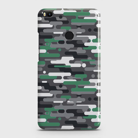 Xiaomi Mi Max 2 Cover - Camo Series 2 - Green & Grey Design - Matte Finish - Snap On Hard Case with LifeTime Colors Guarantee