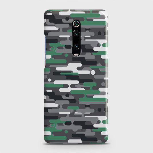 Xiaomi Mi 9T Pro Cover - Camo Series 2 - Green & Grey Design - Matte Finish - Snap On Hard Case with LifeTime Colors Guarantee