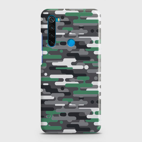 Xiaomi Redmi Note 8 Cover - Camo Series 2 - Green & Grey Design - Matte Finish - Snap On Hard Case with LifeTime Colors Guarantee