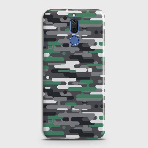 Huawei Mate 10 Lite Cover - Camo Series 2 - Green & Grey Design - Matte Finish - Snap On Hard Case with LifeTime Colors Guarantee