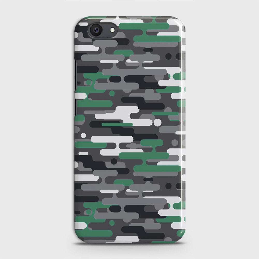 Vivo Y81i Cover - Camo Series 2 - Green & Grey Design - Matte Finish - Snap On Hard Case with LifeTime Colors Guarantee