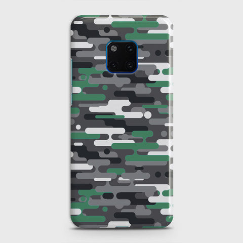 Huawei Mate 20 Pro Cover - Camo Series 2 - Green & Grey Design - Matte Finish - Snap On Hard Case with LifeTime Colors Guarantee