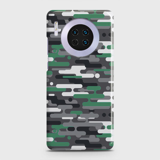 Huawei Mate 30 Cover - Camo Series 2 - Green & Grey Design - Matte Finish - Snap On Hard Case with LifeTime Colors Guarantee