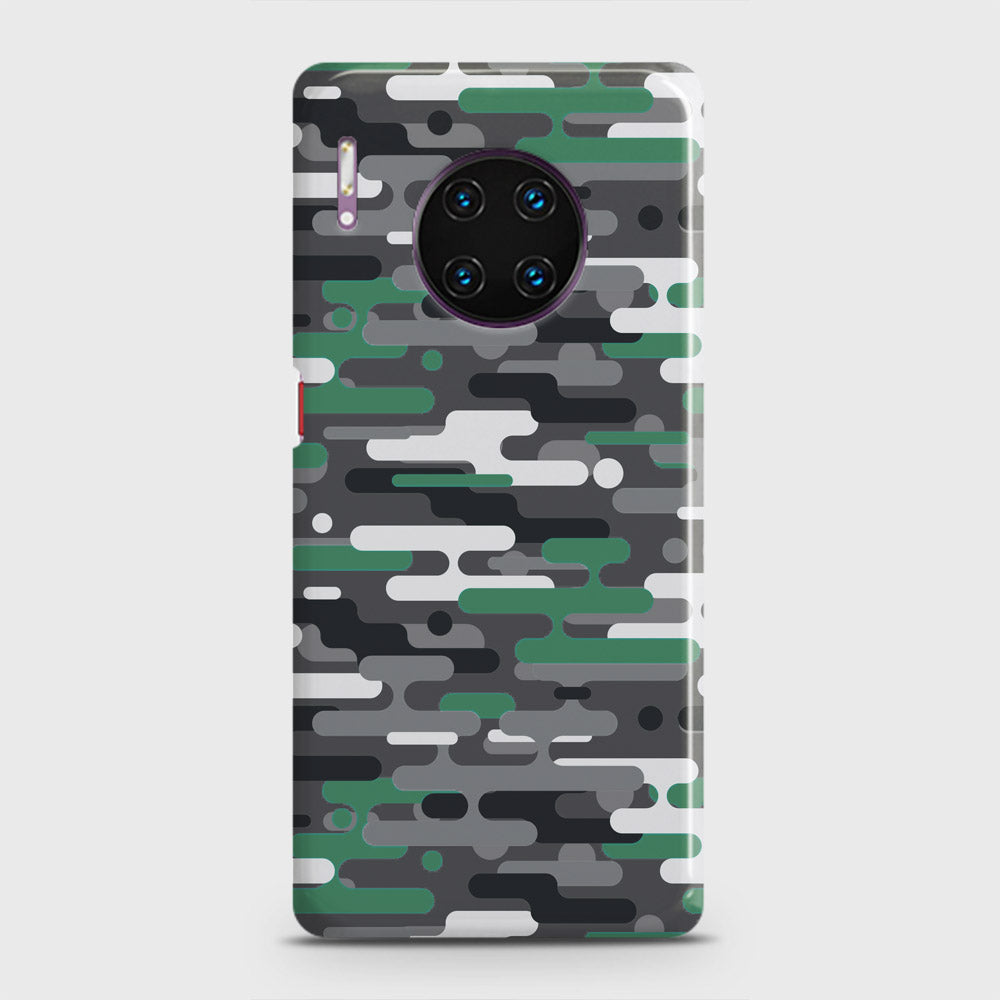 Huawei Mate 30 Pro Cover - Camo Series 2 - Green & Grey Design - Matte Finish - Snap On Hard Case with LifeTime Colors Guarantee