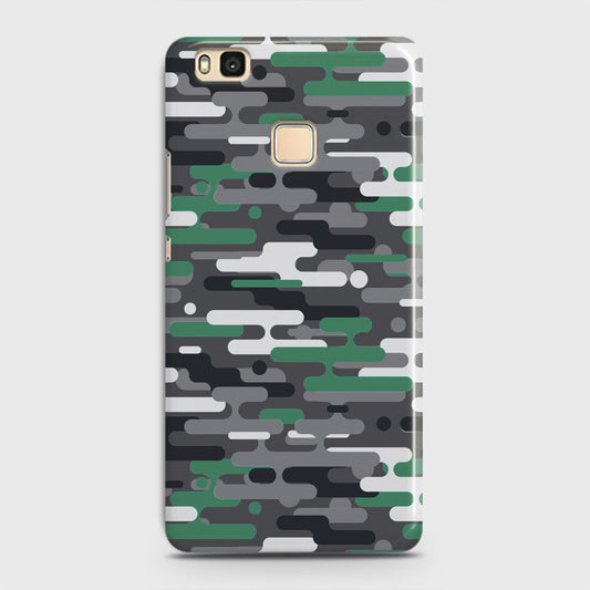 Huawei P9 Lite Cover - Camo Series 2 - Green & Grey Design - Matte Finish - Snap On Hard Case with LifeTime Colors Guarantee